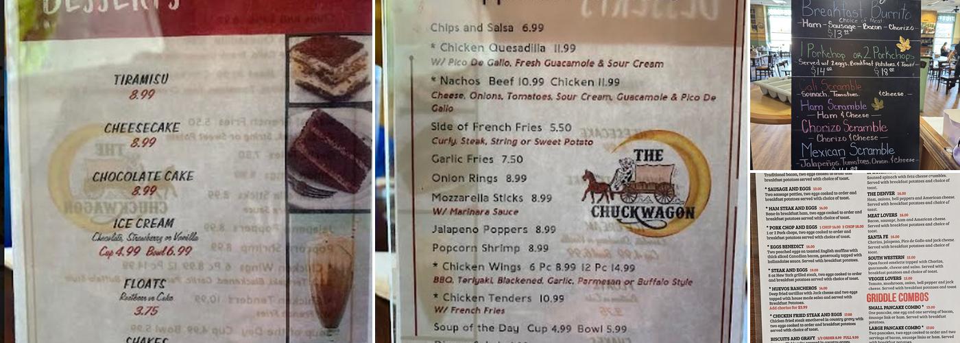 Chuckwagon Restaurant Menu