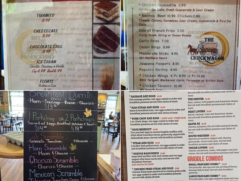Chuckwagon Restaurant Menu