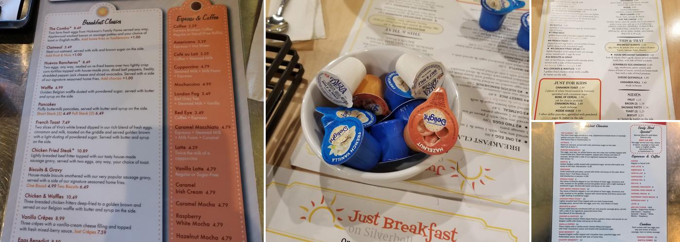 Just Breakfast on Silverbell Menu