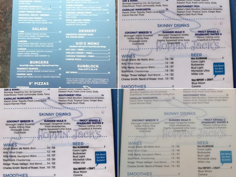 Hoppin' Jacks Menu