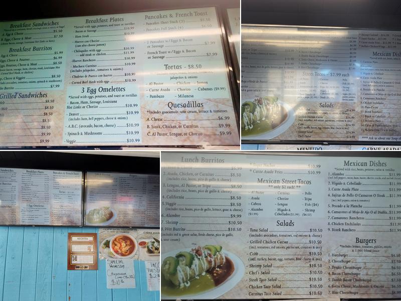 Nikki's Cafe Menu
