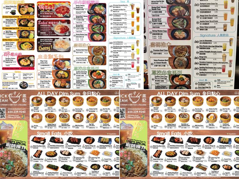Stick & Steam Menu