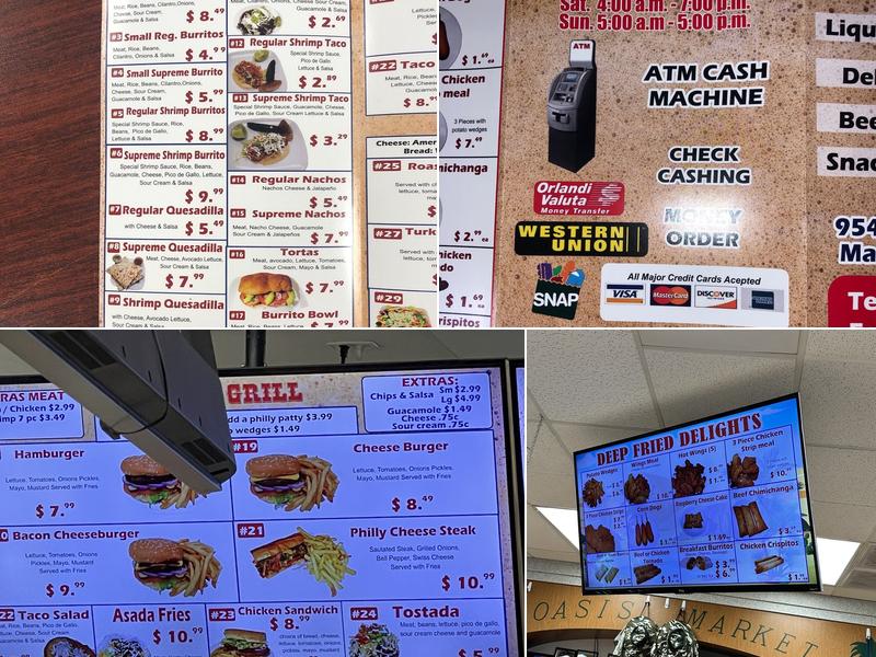 Oasis Market & Produce Menu