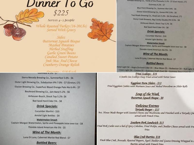 James Madison House Bar & Restaurant Menu