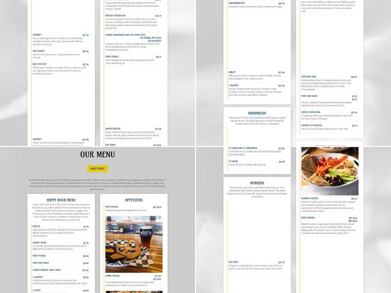 Greg's Kitchen & Taphouse Menu