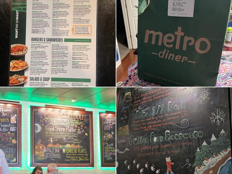 Metro Diner Menu