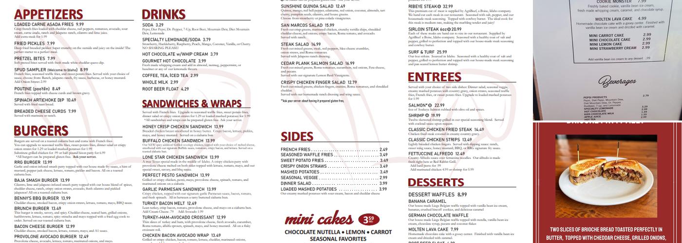 Red Rabbit Grill Menu