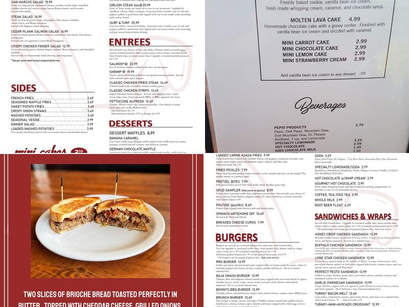 Red Rabbit Grill Menu