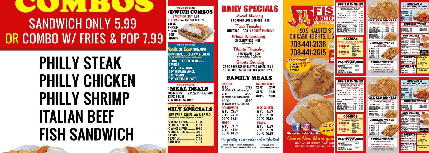 JJ Fish & Chicken - Chicago Heights Menu