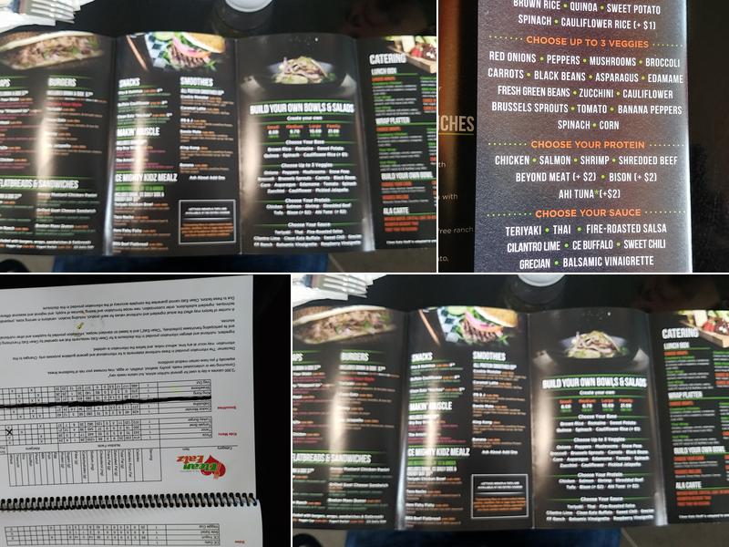 Clean Eatz Menu