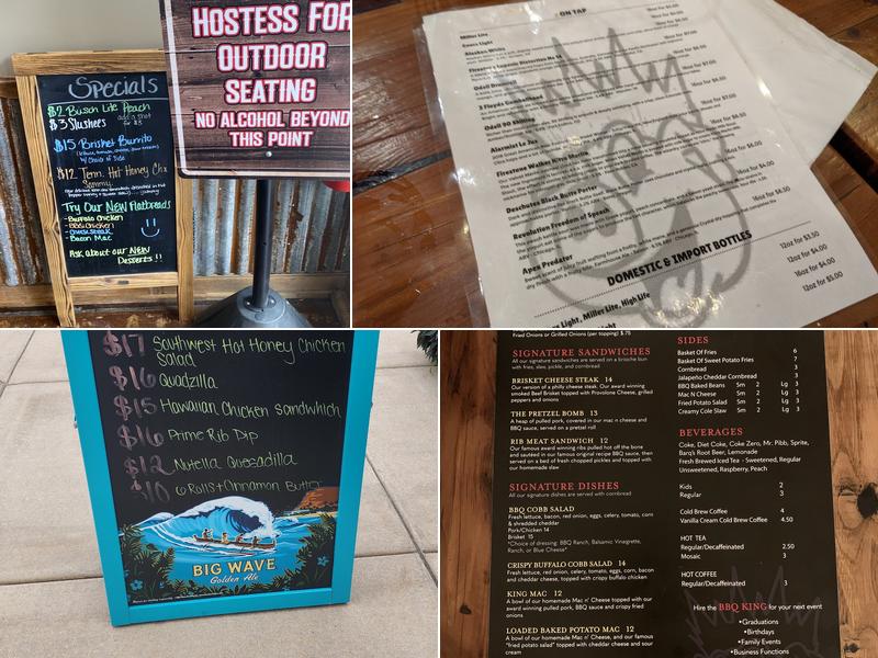 BBQ King Smokehouse and Tavern Menu