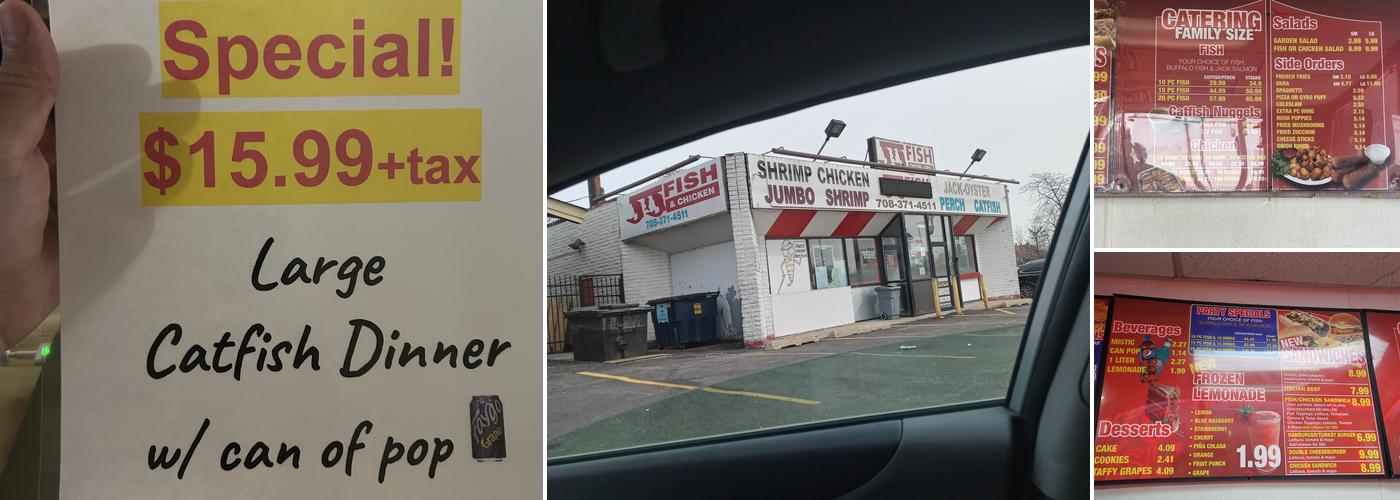 J & J Fish and Chicken Menu