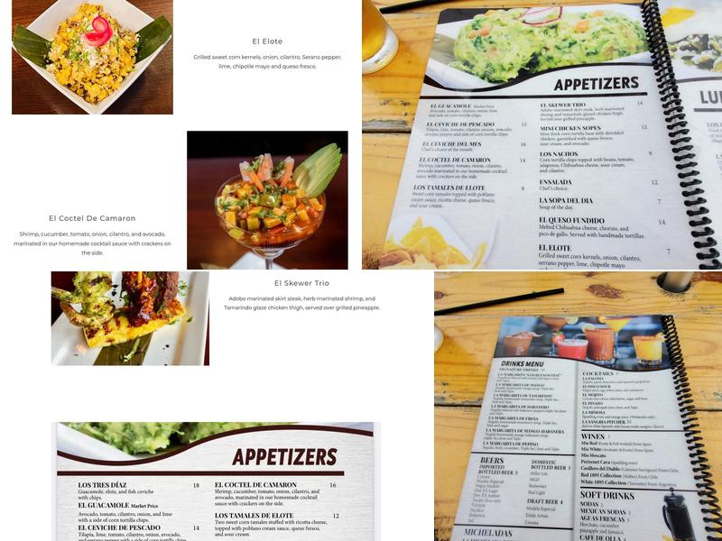 Los Buenos Diaz Mexican Grill Menu