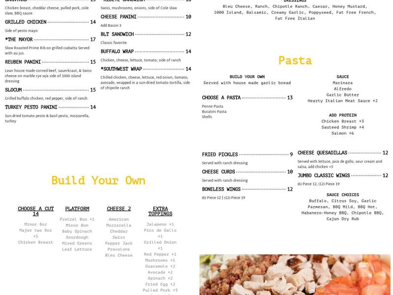 Heroes West Lemont Menu
