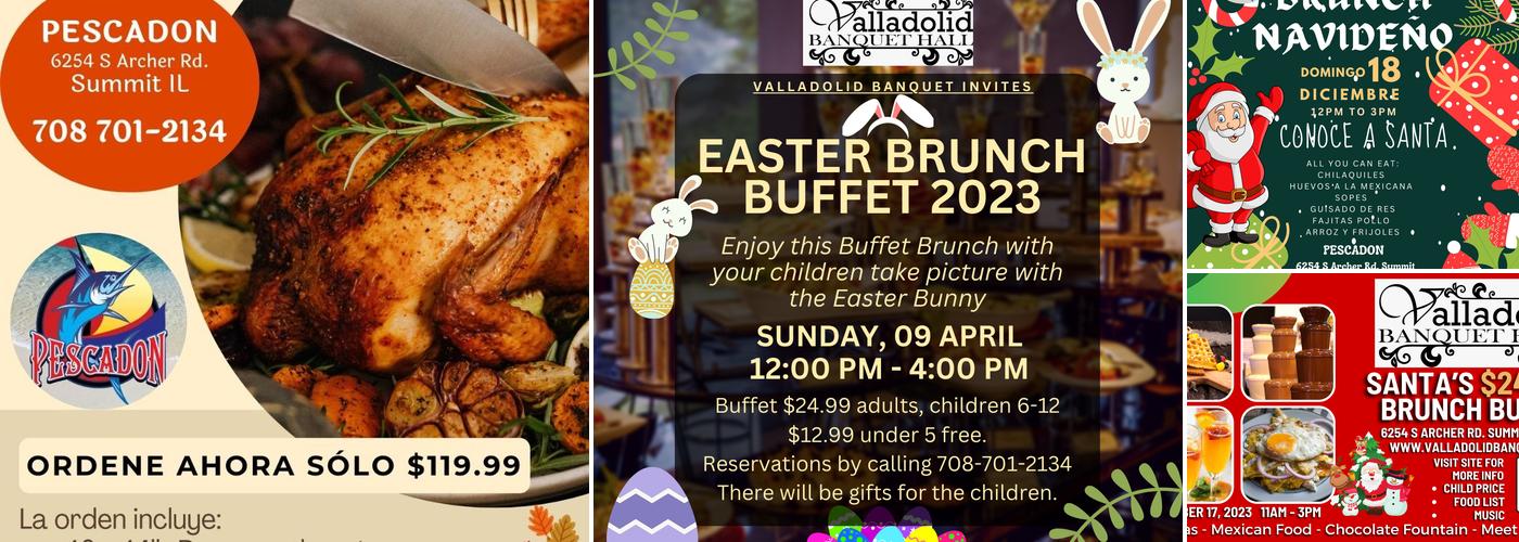 Valladolid Banquet Hall Menu