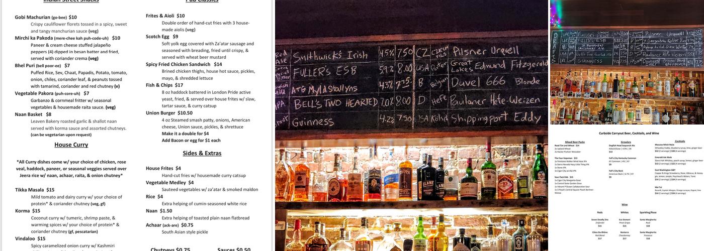 Pints & Union Menu