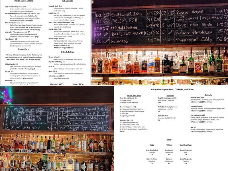 Pints & Union Menu