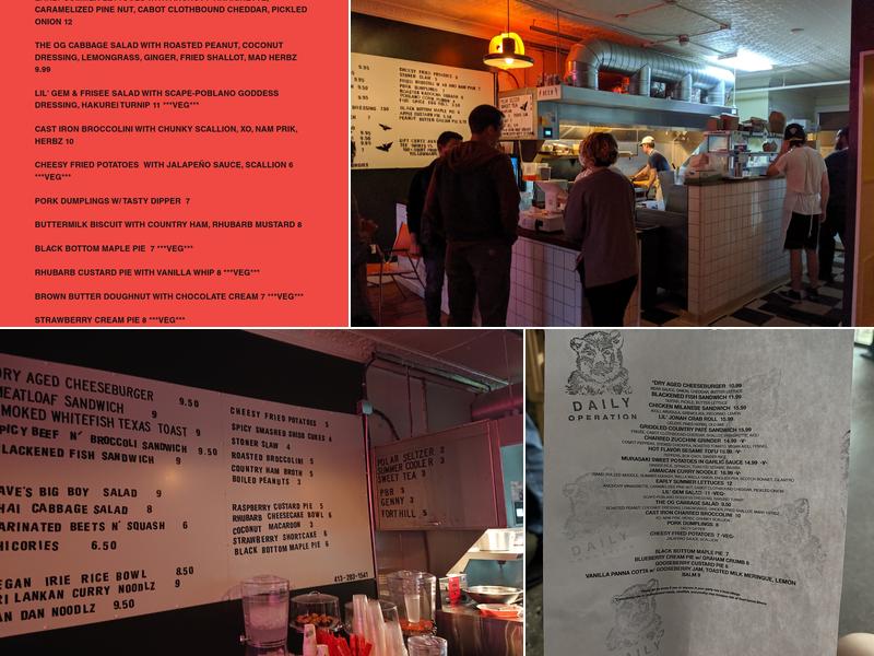 Daily Operation Menu