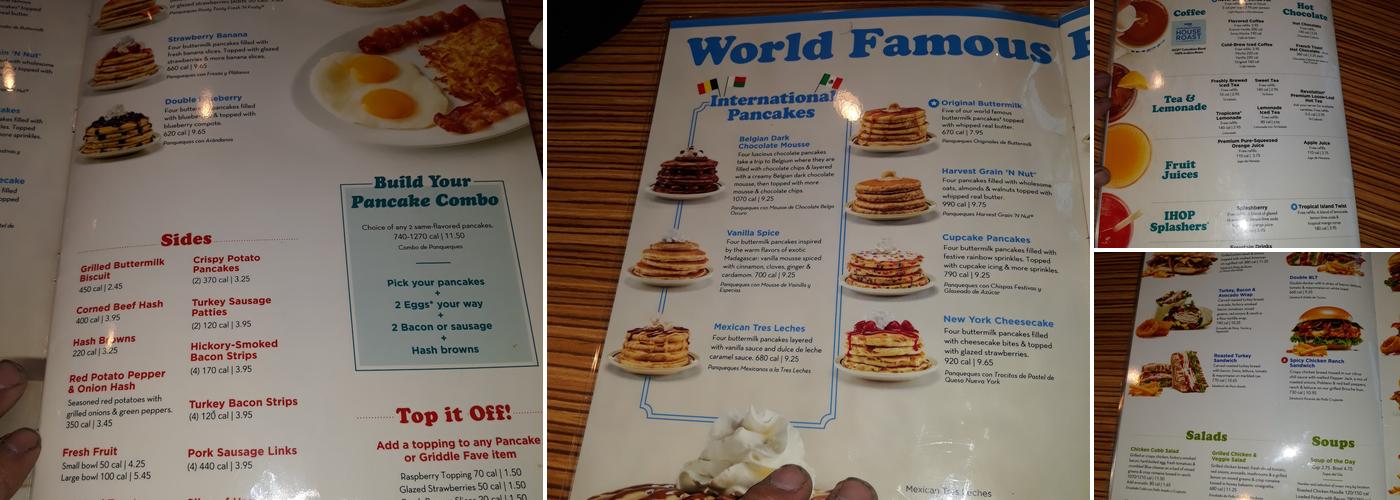 IHOP Menu