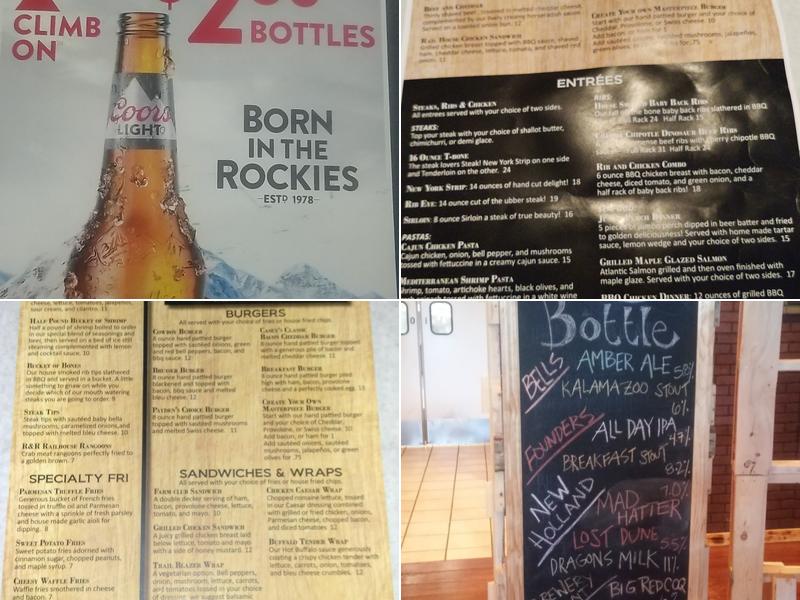 Rail House Grill & Billiards Menu