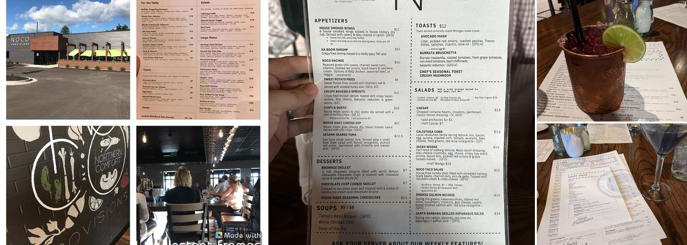 Noco Provisions Menu