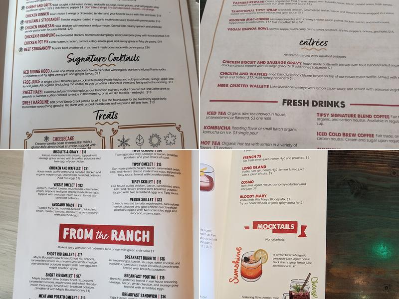 Tipsy Chicken Kitchen & Cocktails Menu