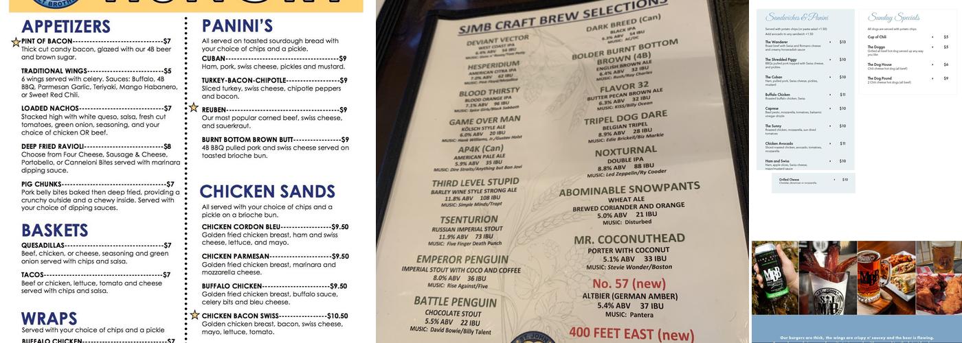 Malt Brothers Brewing Menu
