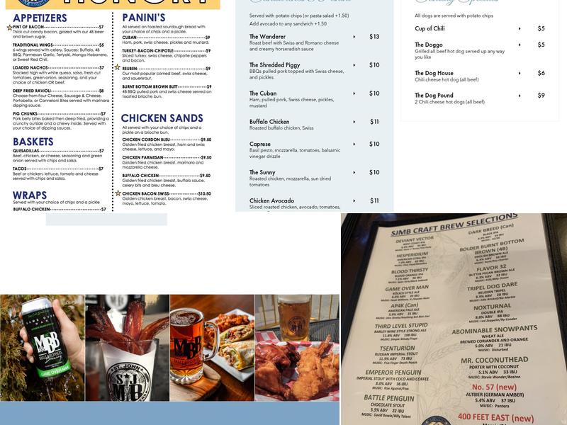 Malt Brothers Brewing Menu