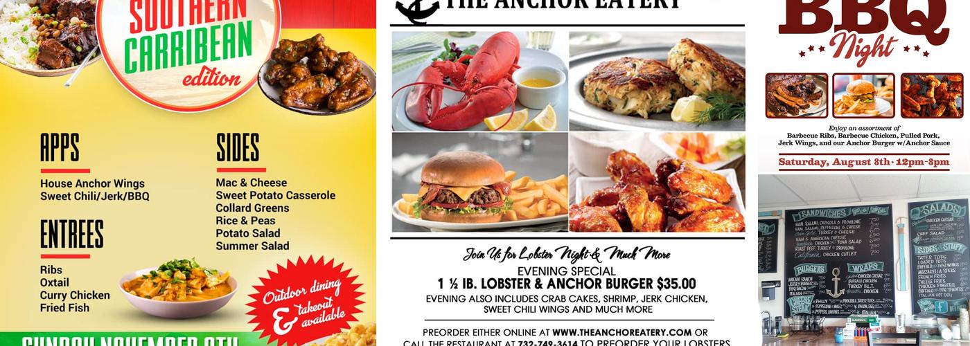 The Anchor Eatery Menu