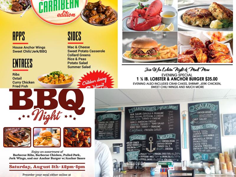 The Anchor Eatery Menu