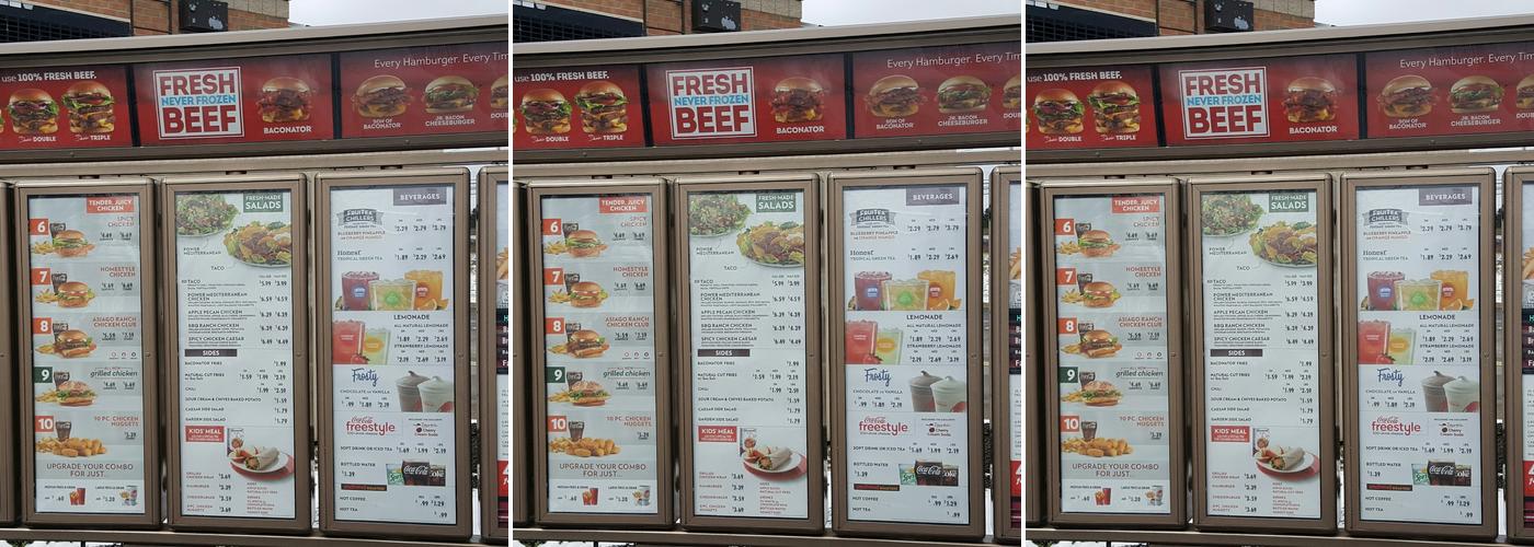 Wendy's Menu