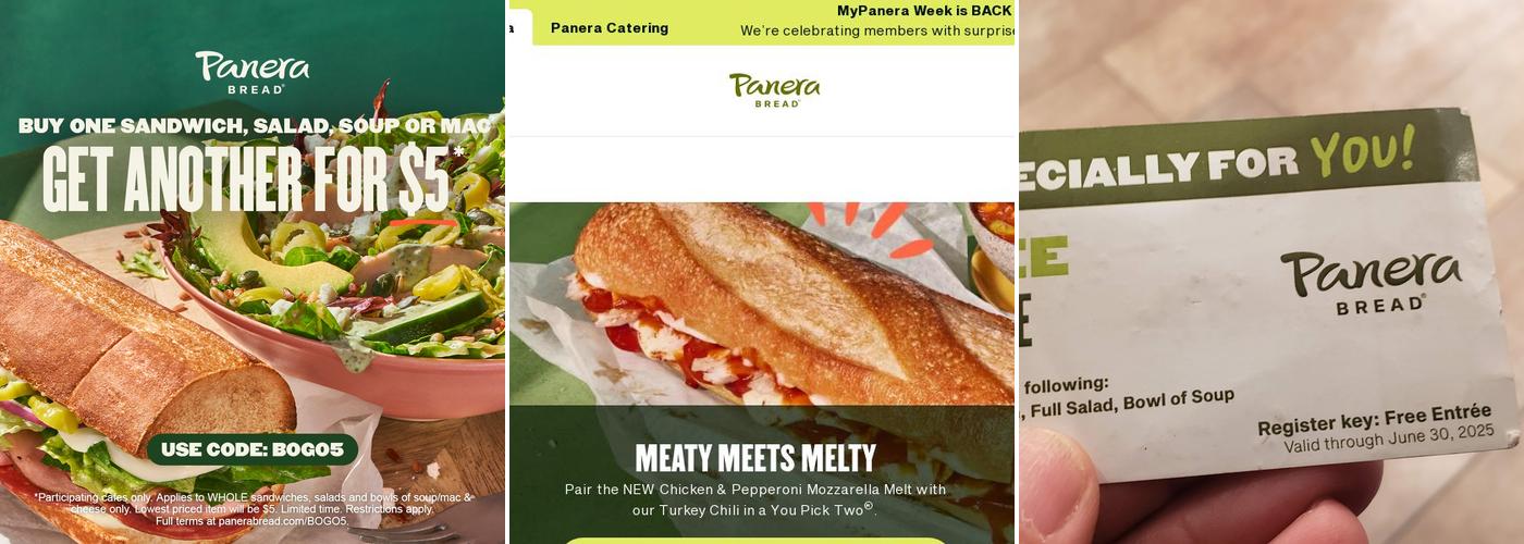 Panera Bread Menu