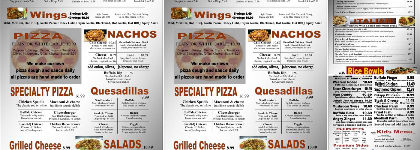 Kelli's Too Menu