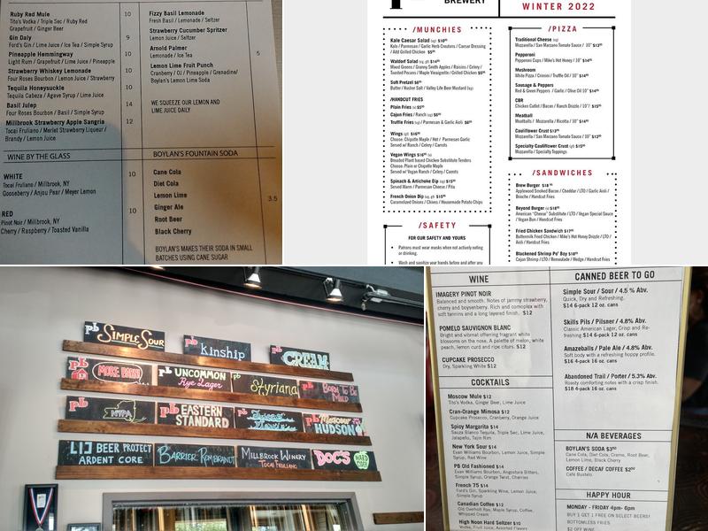 The Peekskill Brewery Menu