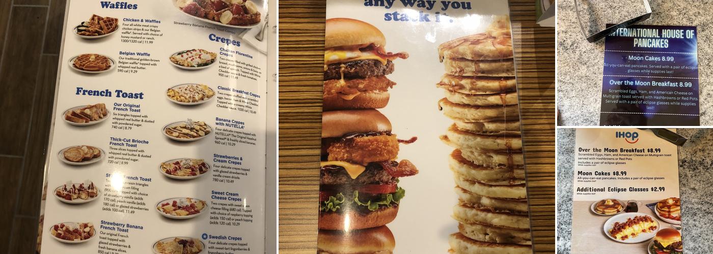 IHOP Menu
