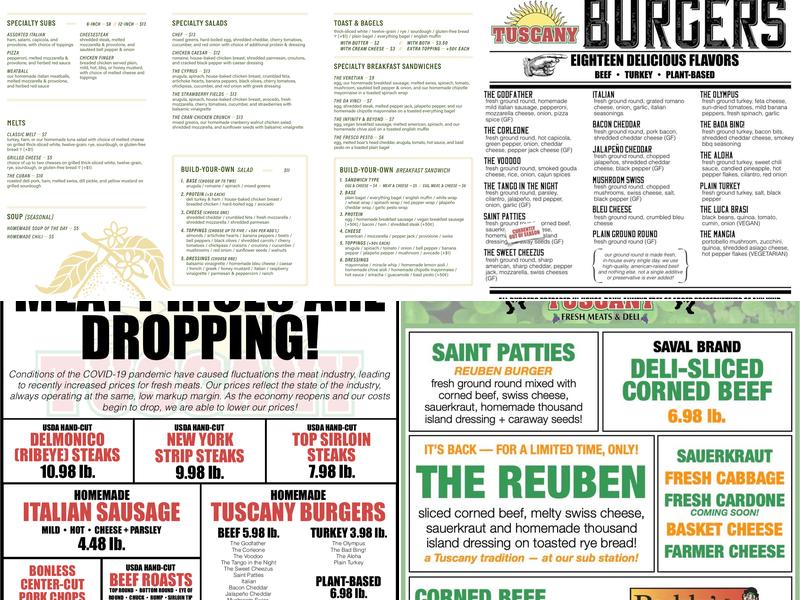 Tuscany Market & Deli Menu