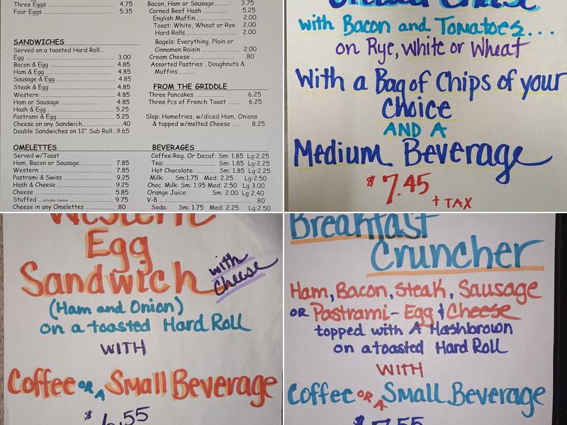 Dairy Circus Menu