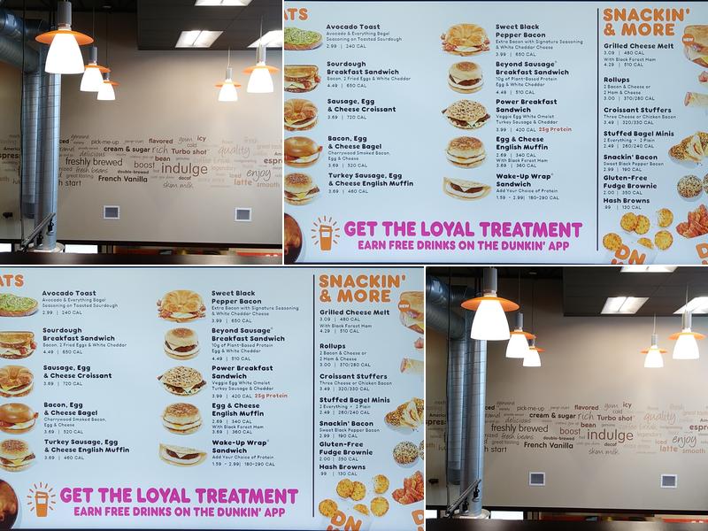 Dunkin' Menu