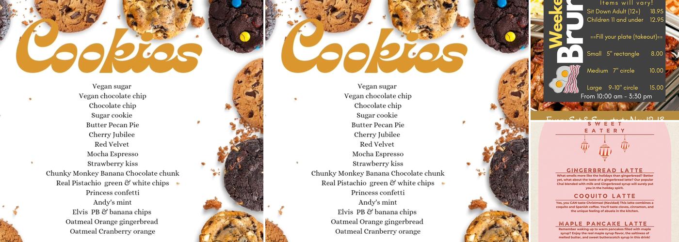 Savory Sweet Eatery Menu