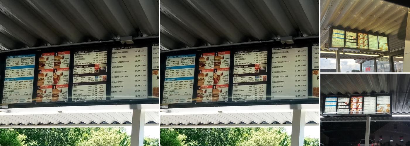 A&W Restaurant Menu
