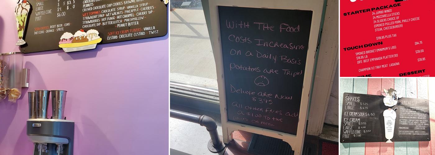 Clarke's Cafe & Ice Cream Menu