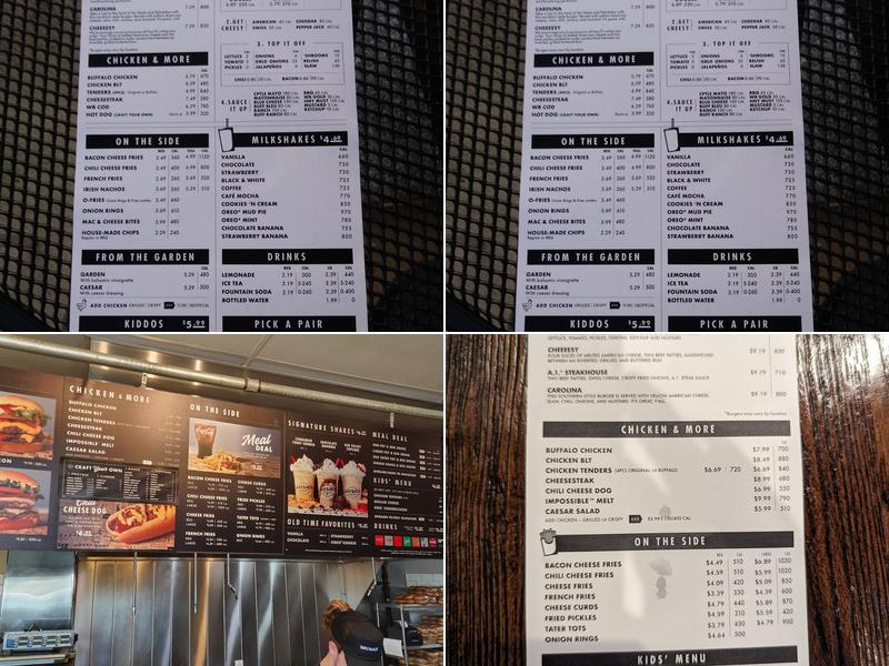 Wayback Burgers Menu