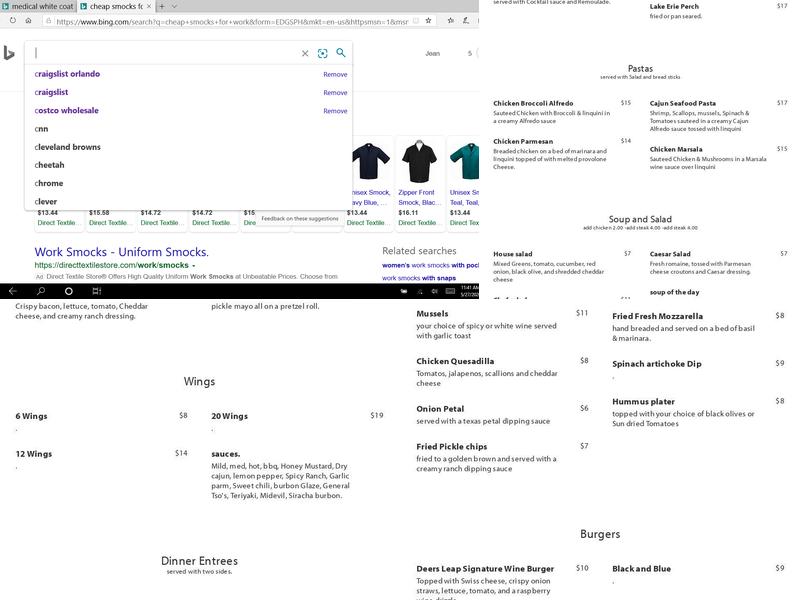 Deer's Leap Winery Menu