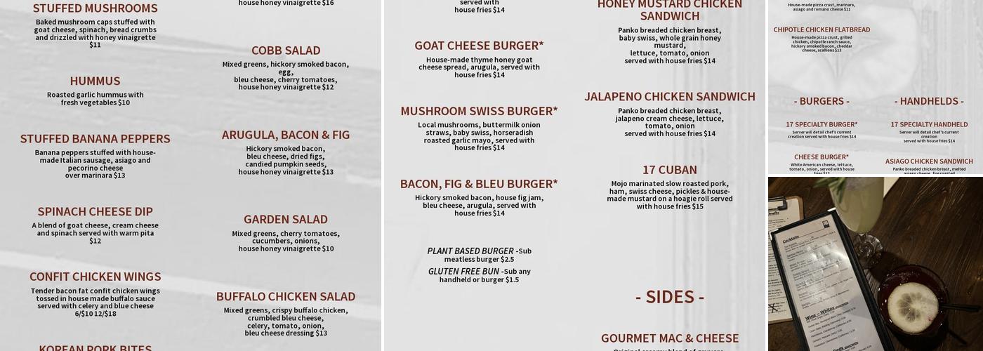 17 Public Square Menu