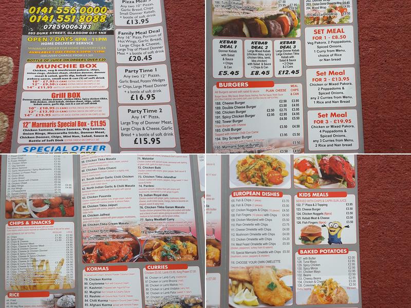 Marmaris Menu