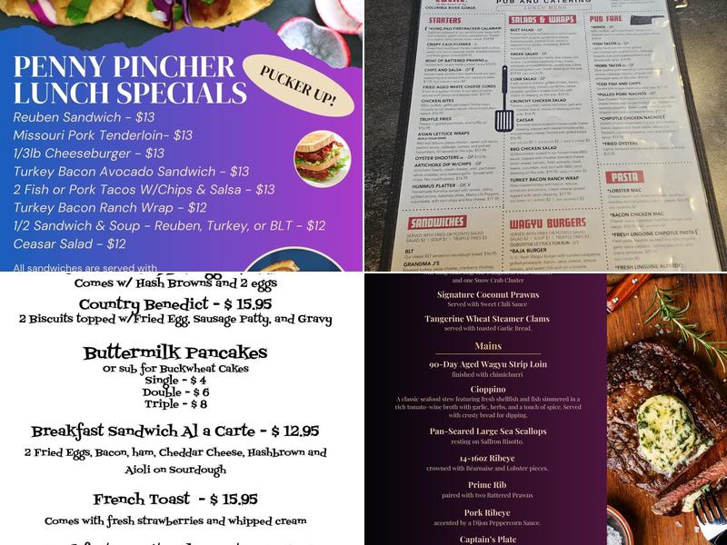 Bargeway Pub Menu