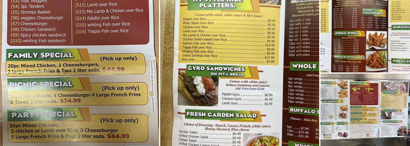 Crown Fried Chicken Menu