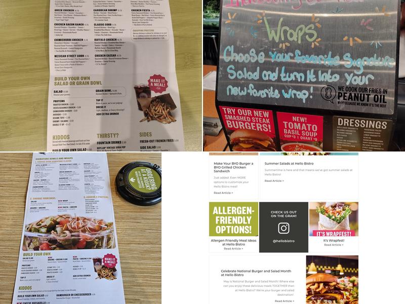 Hello Bistro Menu