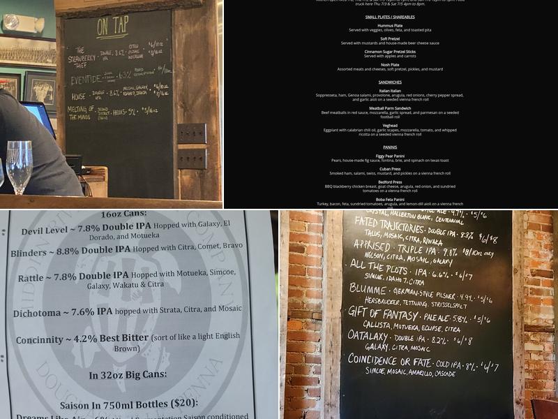 Hidden River Brewing Company Menu