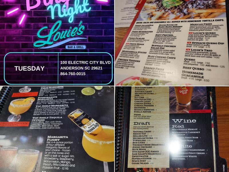 Louie's Bar & Grill Menu